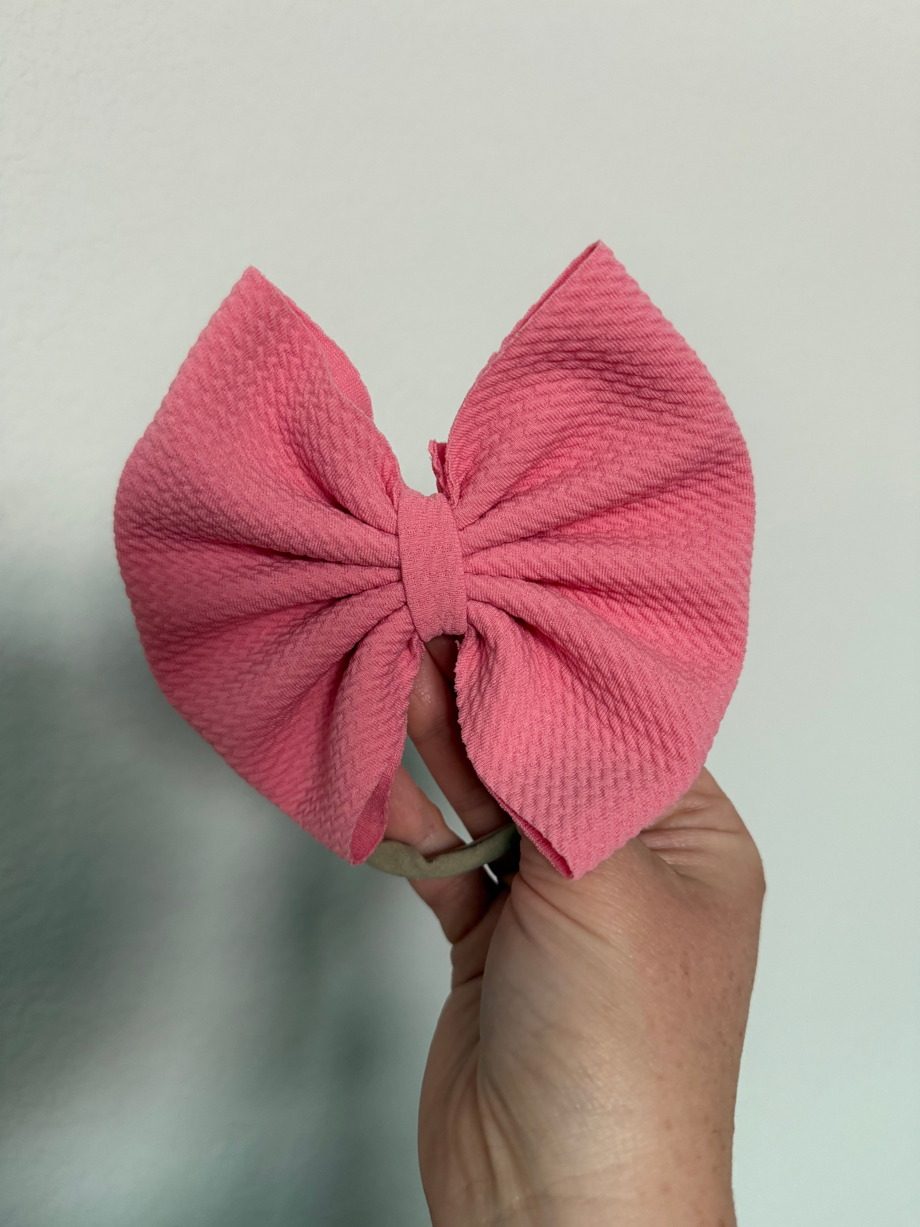 4” Pink Bow