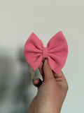 3” Pink Bow on Nylon