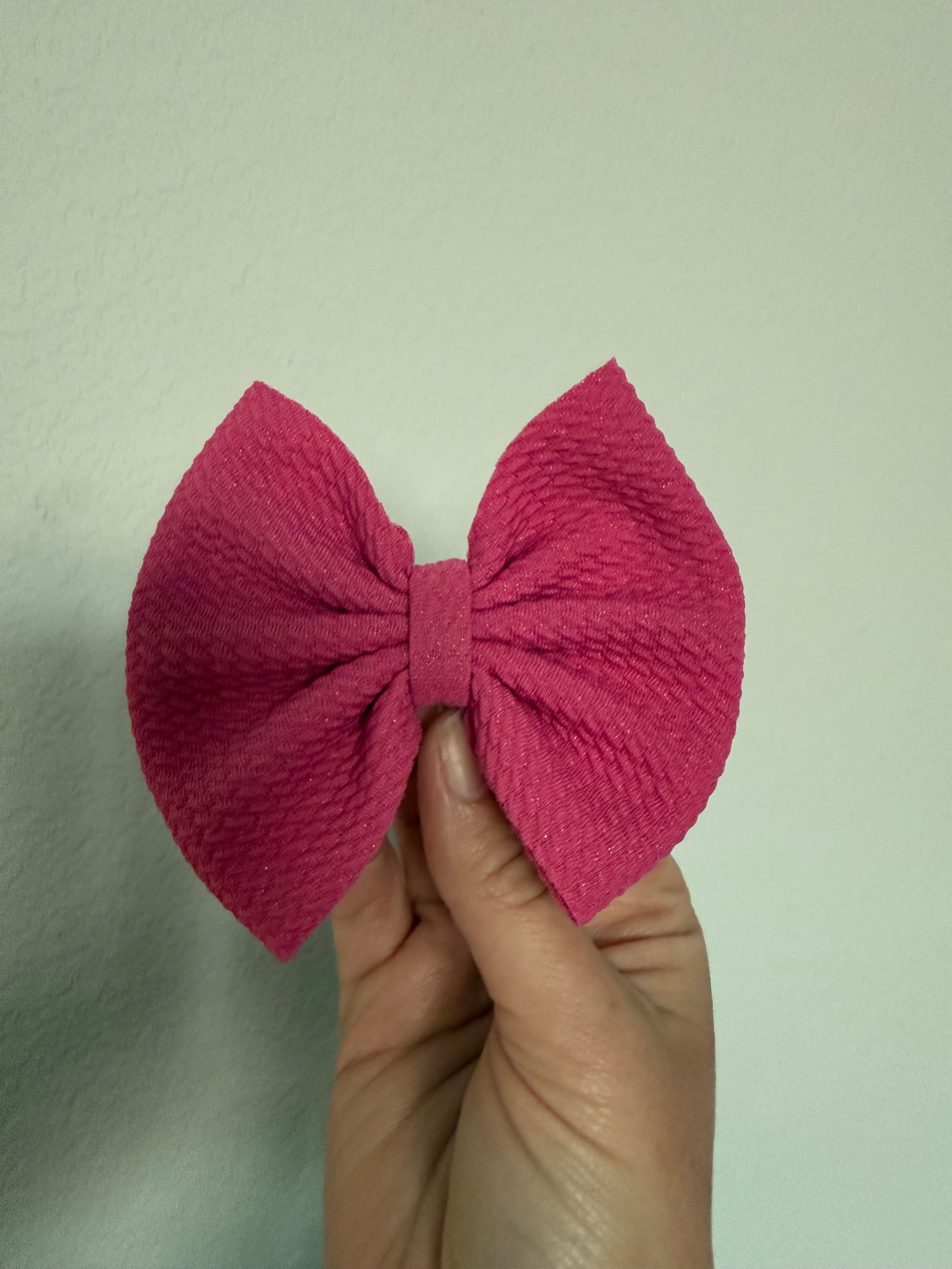 4” Sparkly Bow
