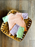 Pink Color Block Top
