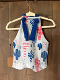 Patriotic Cactus Overalls