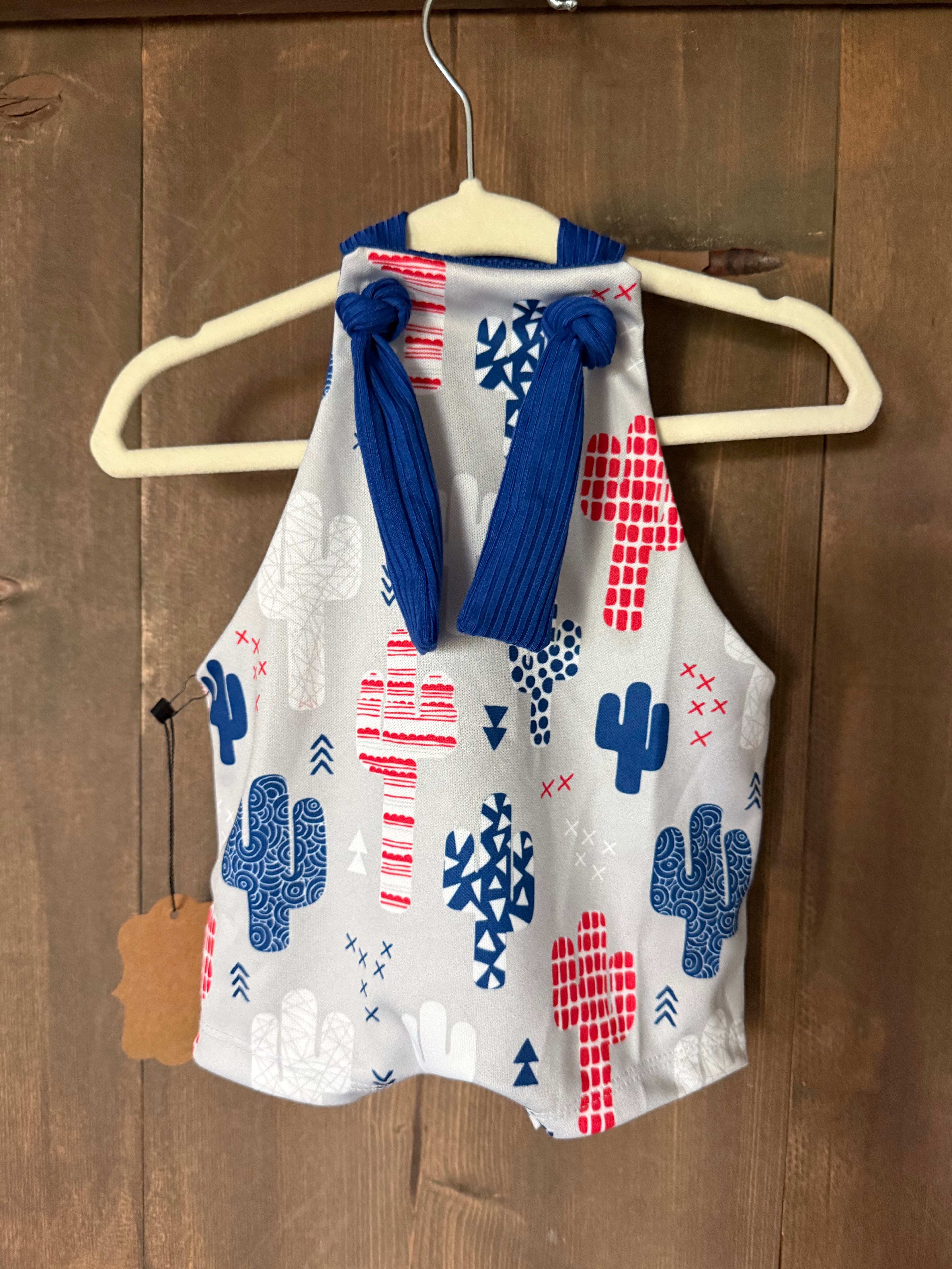 Patriotic Cactus Overalls