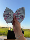 Blue Floral Headwrap