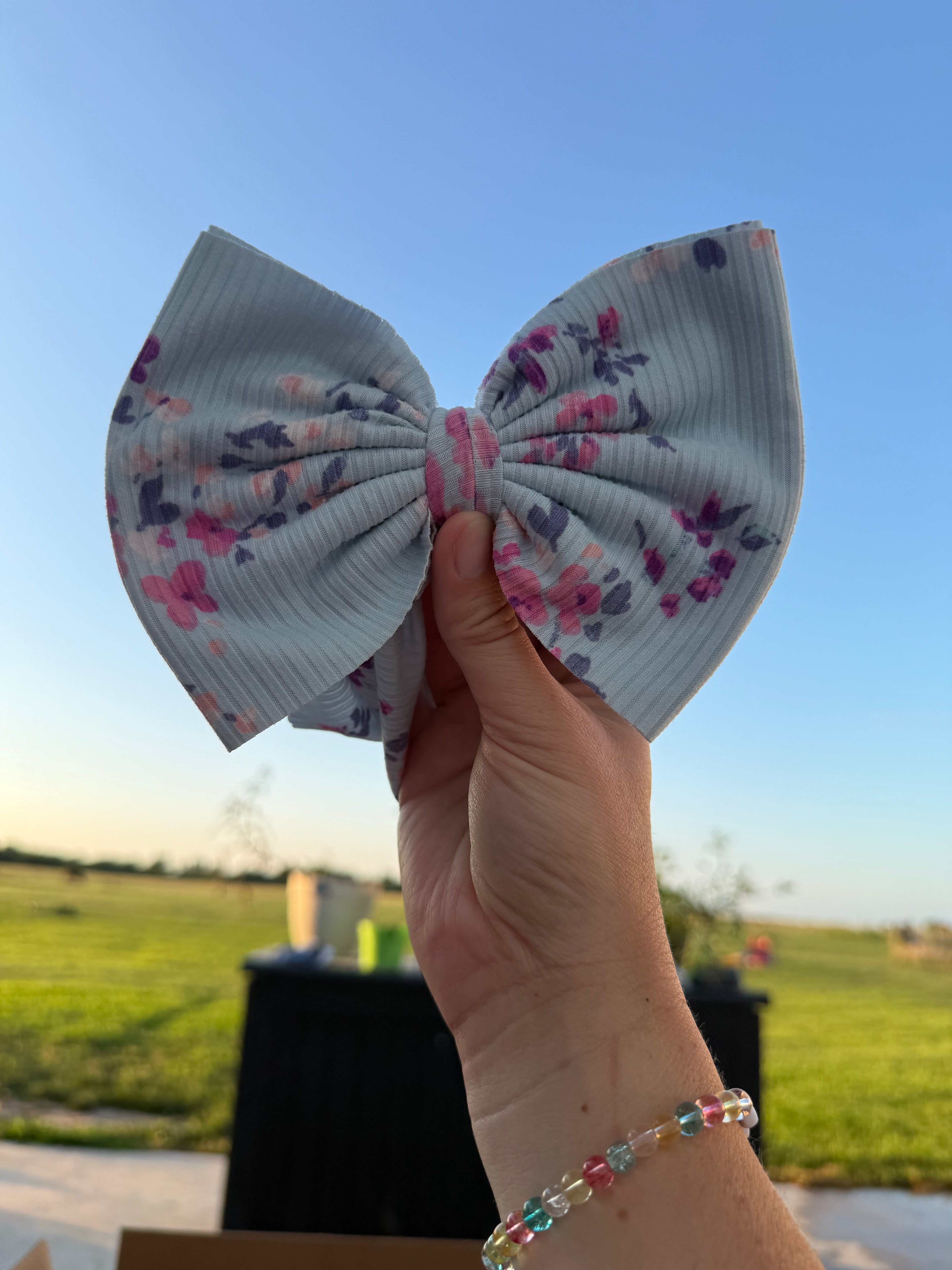 Blue Floral Headwrap