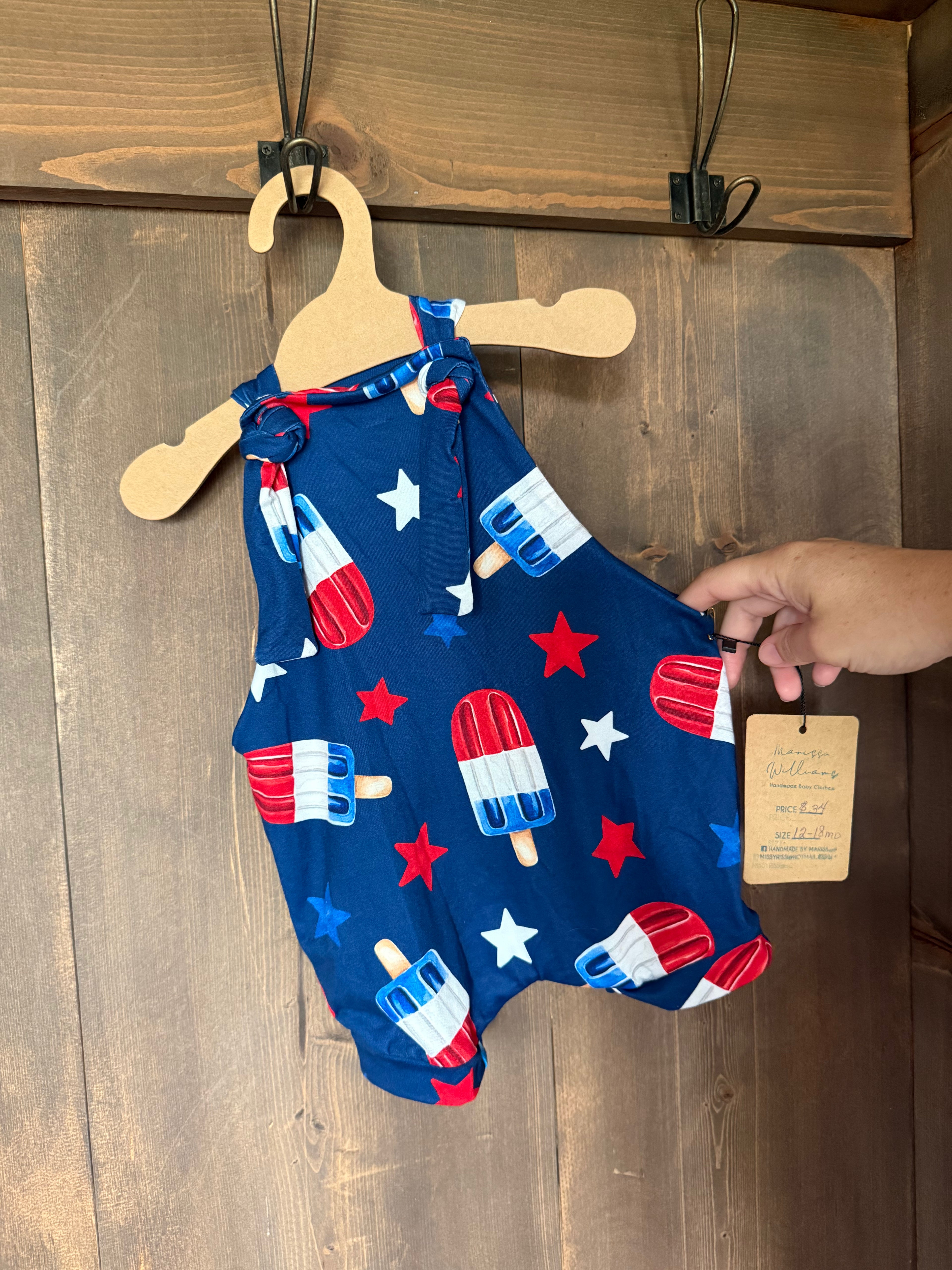 RWB Popsicle Overalls